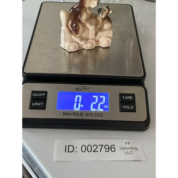 Vintage 1960's Ceramic Figure Dog Terriers Riding Train Japan Puppies Gr… - Picture 8 of 8